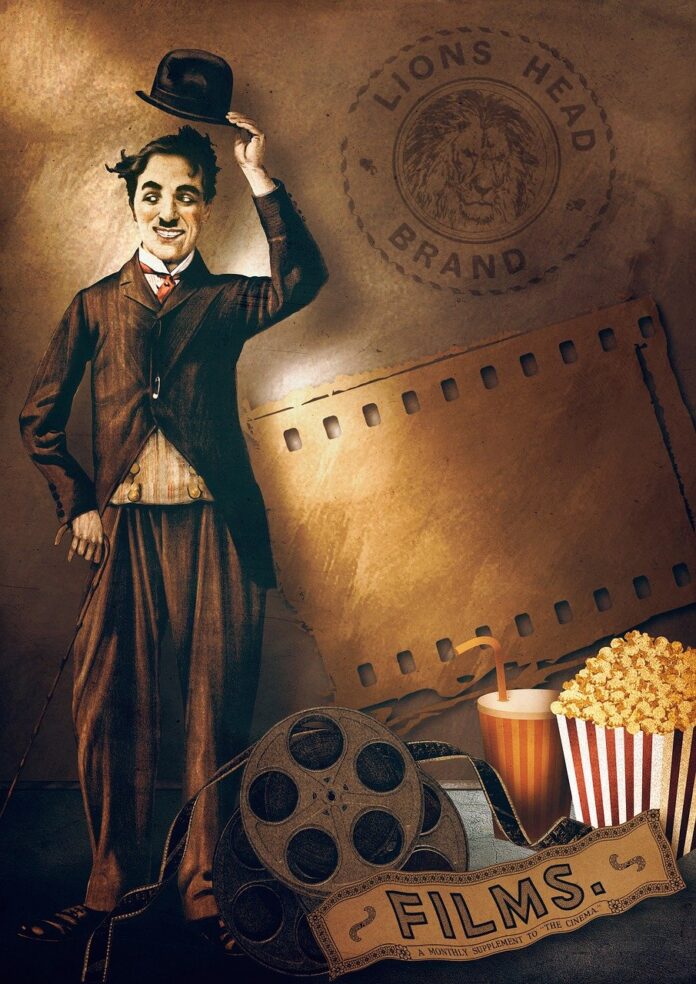 charlie-chaplin-moustache-hat-in-a-cinema