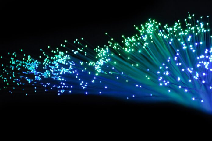 green-and-blue-lights-of-optical-fiber