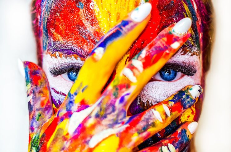 colorful-painting-woman-face