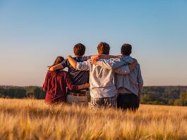 young-group-of-friends-in-a-field