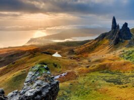 mountain-sky-and-green-landscape-with-rocks